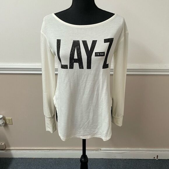 True Craft ‘Lay to the Z’ Cream Oversized Tee - Picture 1 of 3